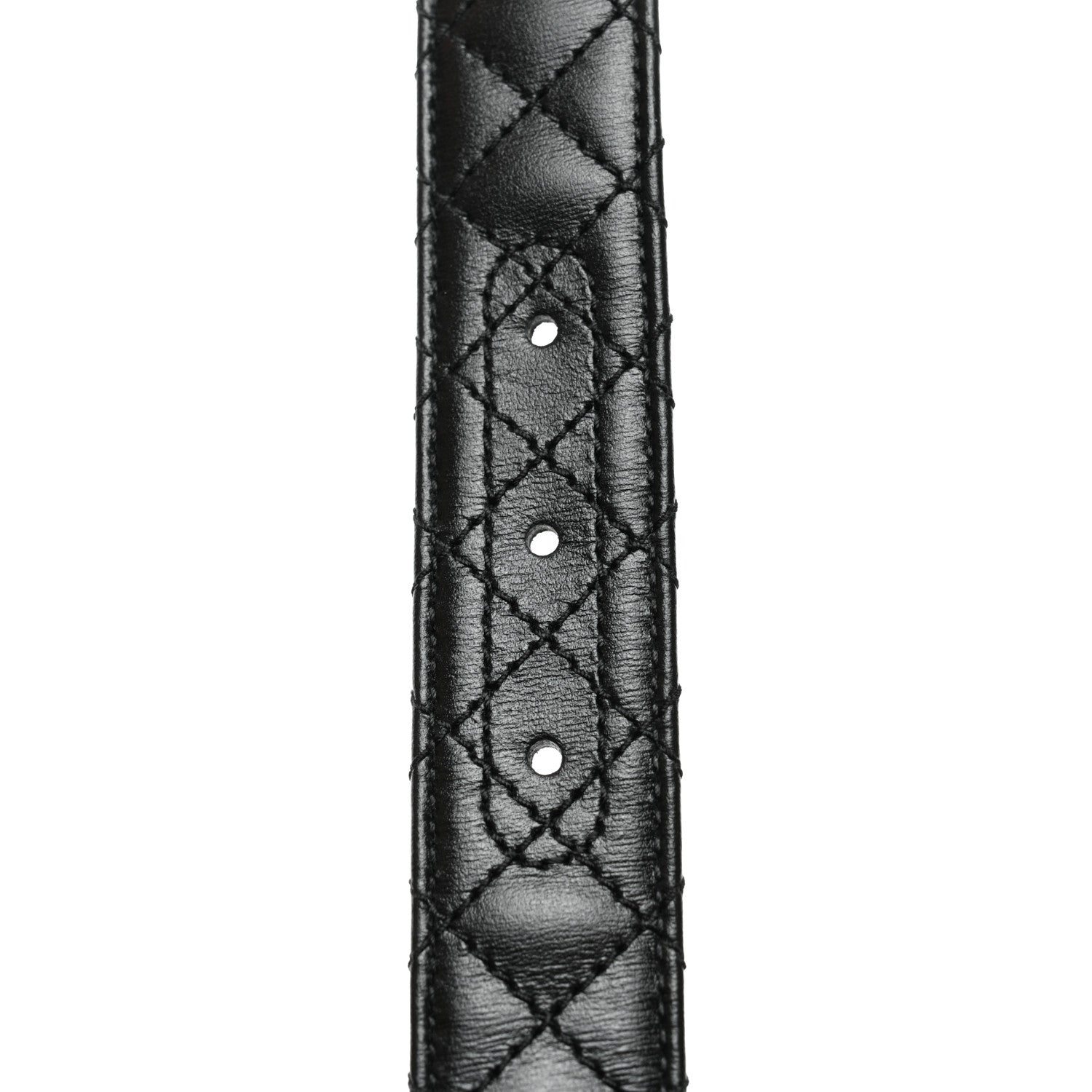Gucci Calfskin Trapuntata Zumi 30mm Belt 85 34 Black 3 of 5
