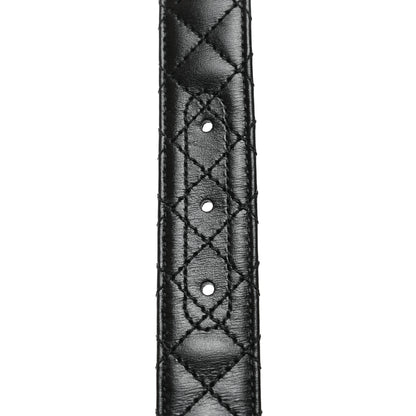 Gucci Calfskin Trapuntata Zumi 30mm Belt 85 34 Black 3 of 5