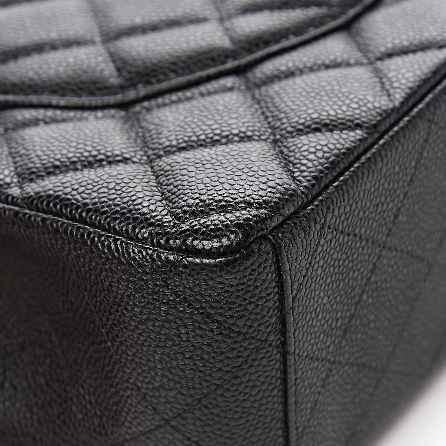 Caviar Quilted Maxi Double Flap Black