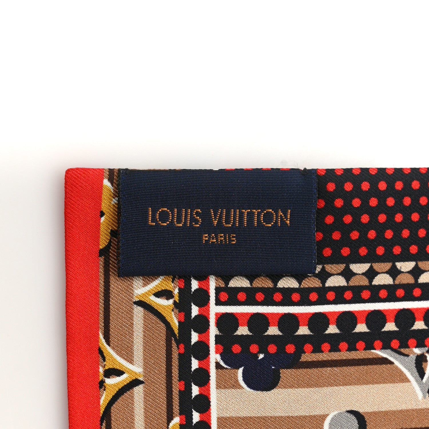 Louis Vuitton Silk Monogram Monodots Bandeau Beige 3 of 4