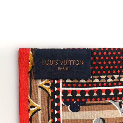 Louis Vuitton Silk Monogram Monodots Bandeau Beige 3 of 4