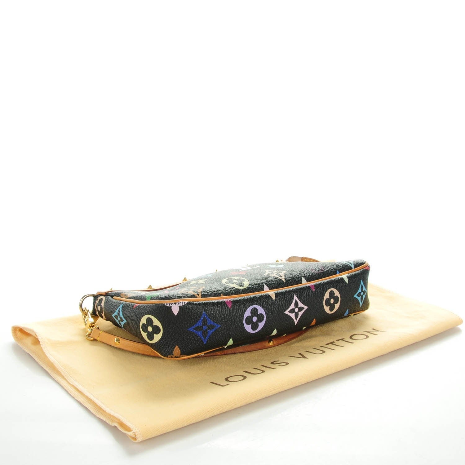 Louis Vuitton Monogram Multicolor Pochette Accessories Black 4 of 10