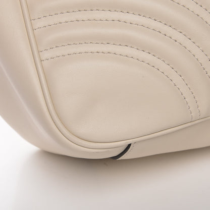 Gucci Calfskin Matelasse Large GG Marmont Shoulder Bag Mystic White 13 of 13