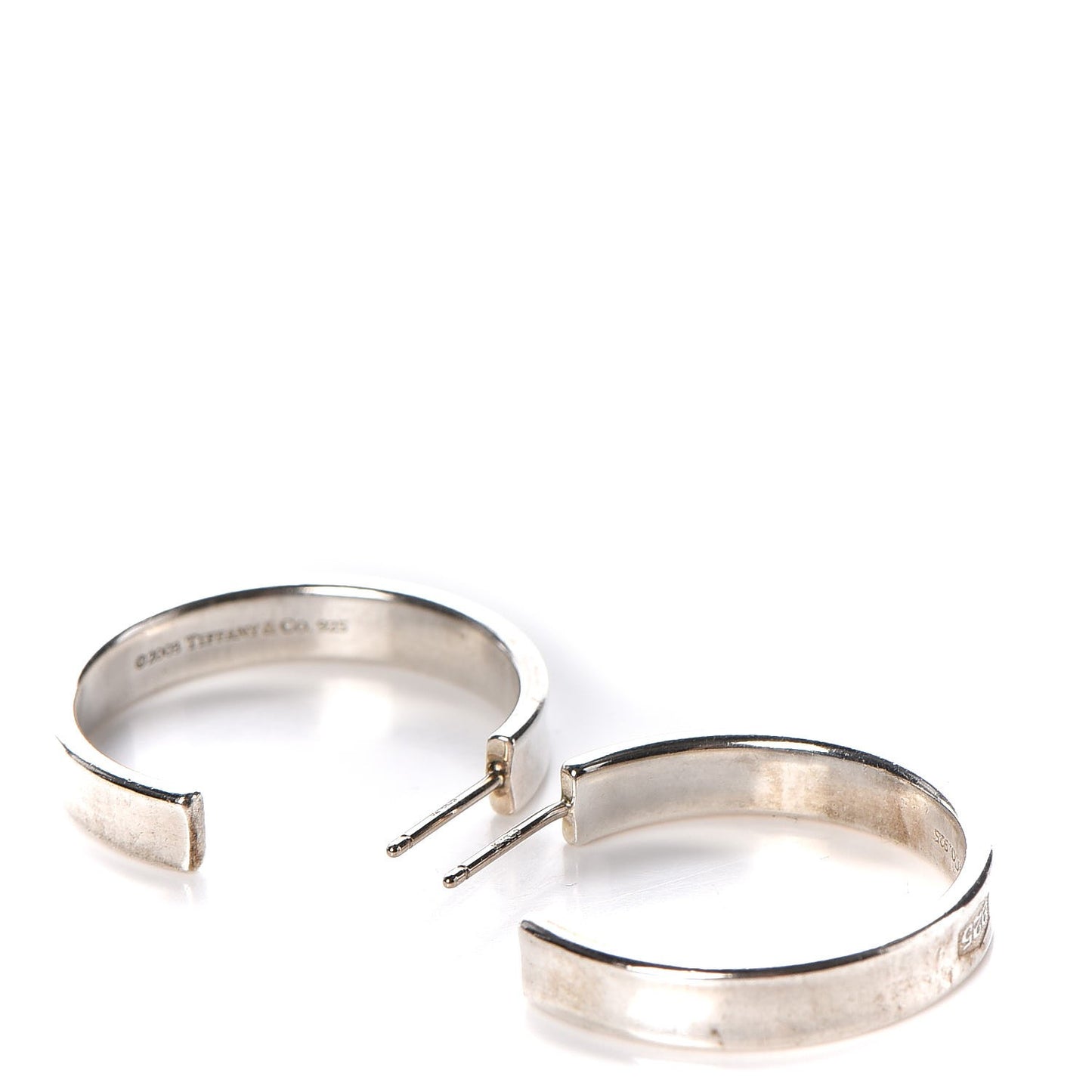 Sterling Silver Medium 1837 Hoop Earrings