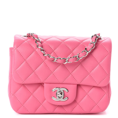 Chanel Lambskin Quilted Mini Square Flap Pink 1 of 9
