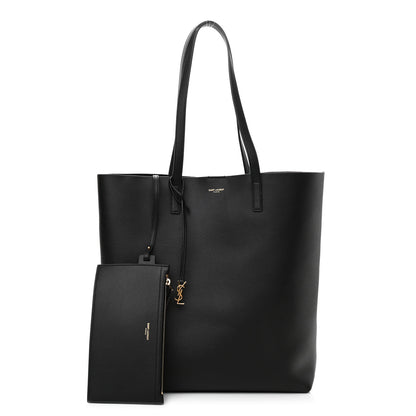 Saint Laurent Calfskin North-South Shopping Tote Black 1 of 10