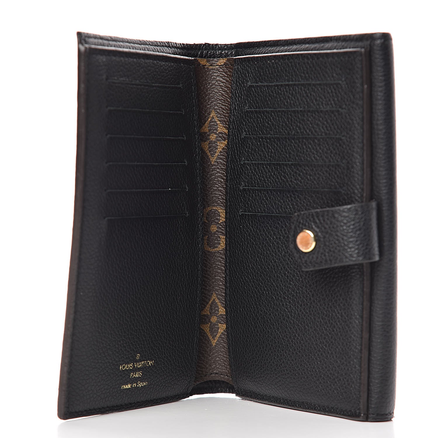Louis Vuitton Monogram Pallas Compact Wallet Black 5 of 9