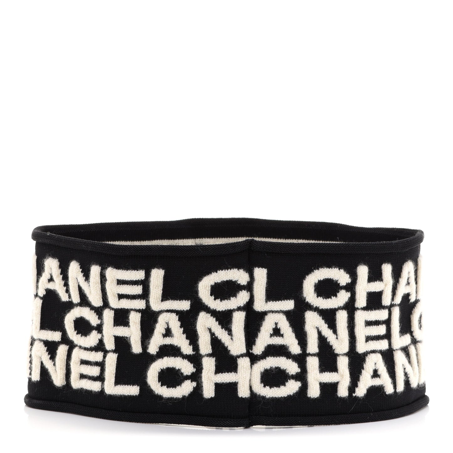 Cashmere Logo Headband Black White