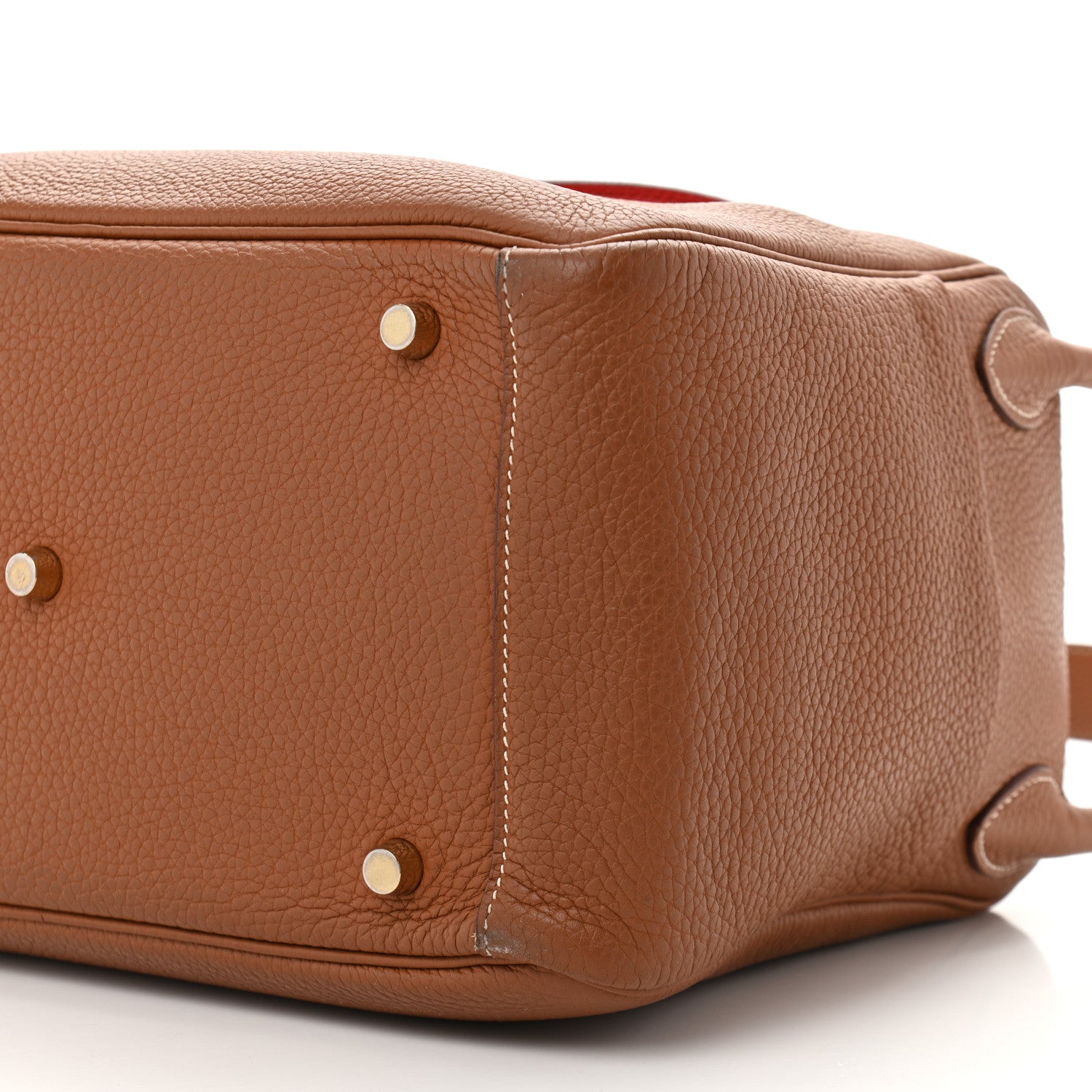 Hermes Taurillon Clemence Verso Lindy 30 Gold Rouge Tomate 9 of 9
