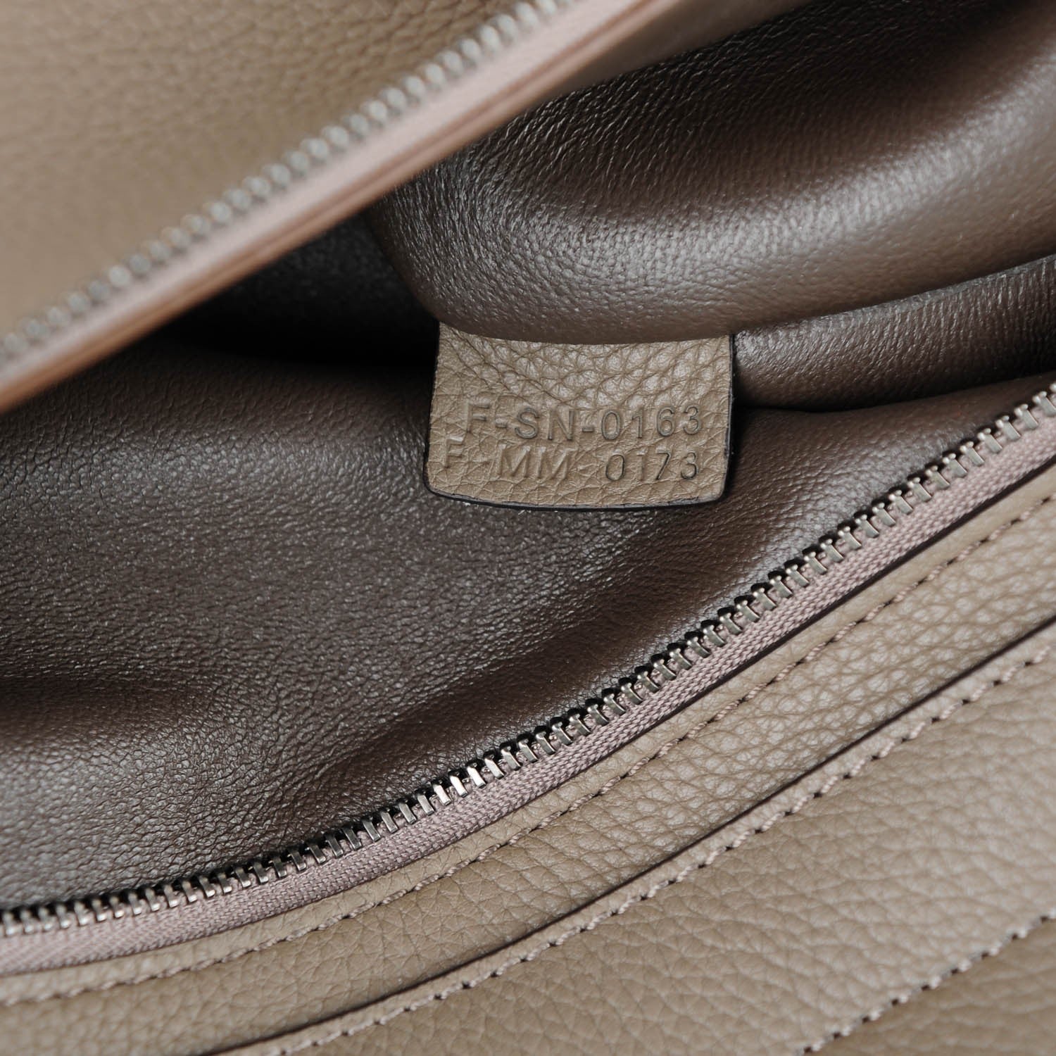 Celine Drummed Calfskin Suede Large Trapeze Souris 7 of 8