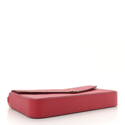 Louis Vuitton Empreinte Pochette Felicie Chain Wallet Scarlet 5 of 10