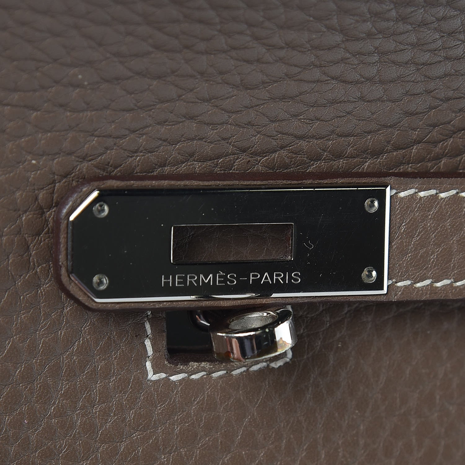 Hermes Taurillon Clemence Jypsiere 28 Etoupe 10 of 15