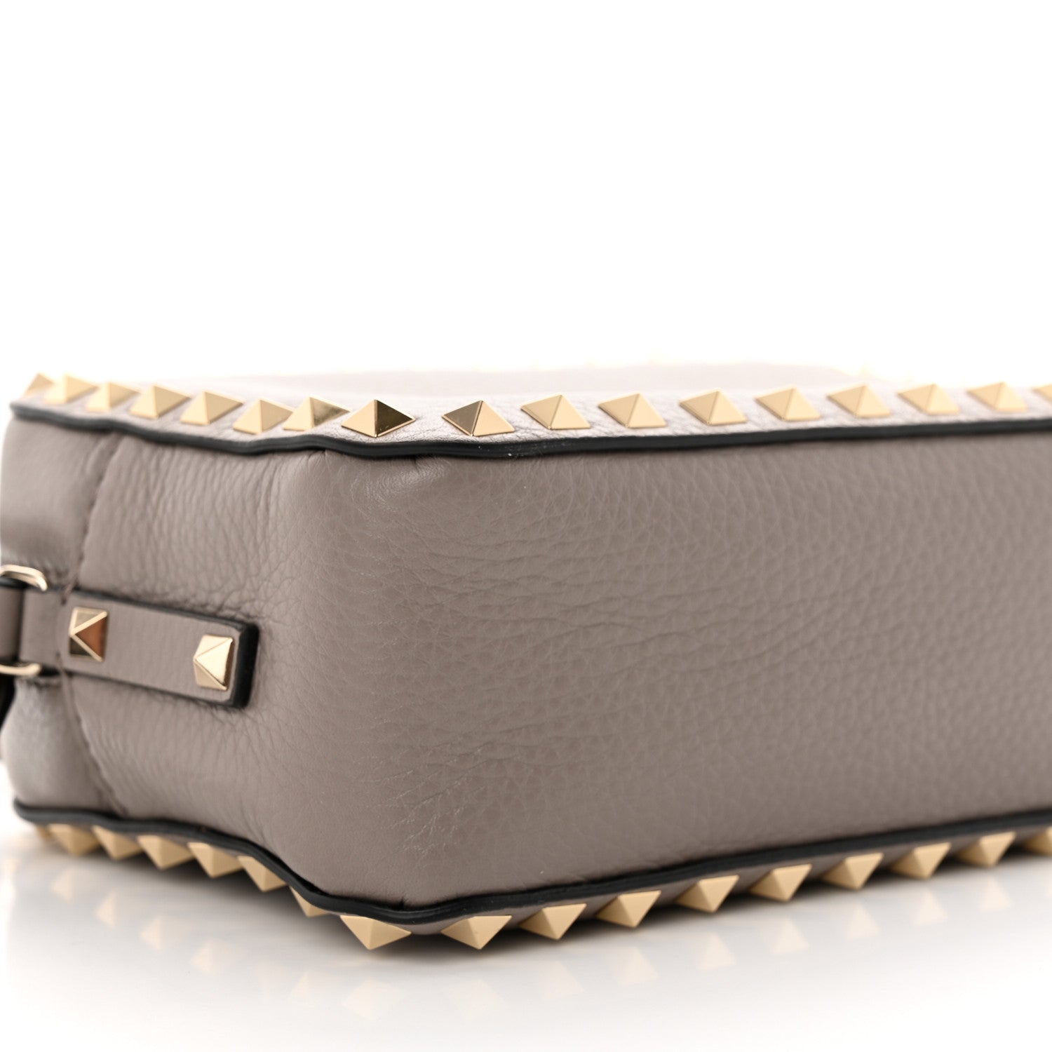 Valentino Garavani Pebbled Calfskin Rockstud Camera Crossbody Bag Poudre 8 of 9