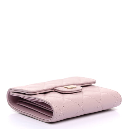 Chanel Caviar Quilted Compact Flap Wallet Light Pink 4 of 8