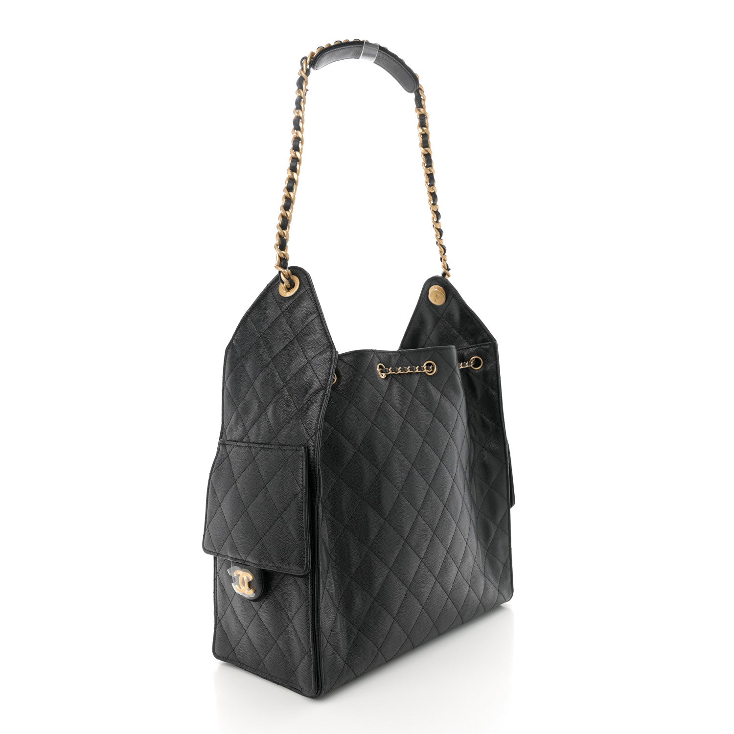 Chanel Caviar Quilted Medium Chanel 25 Handbag Black 4 of 11