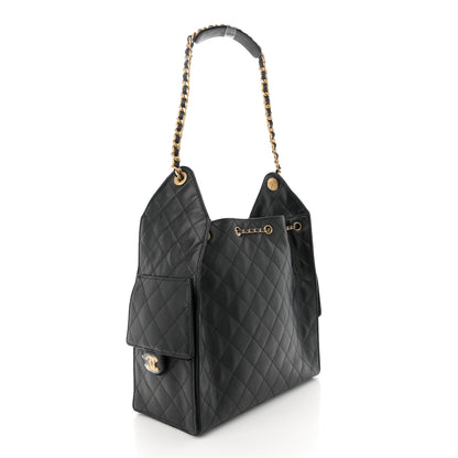 Chanel Caviar Quilted Medium Chanel 25 Handbag Black 4 of 11