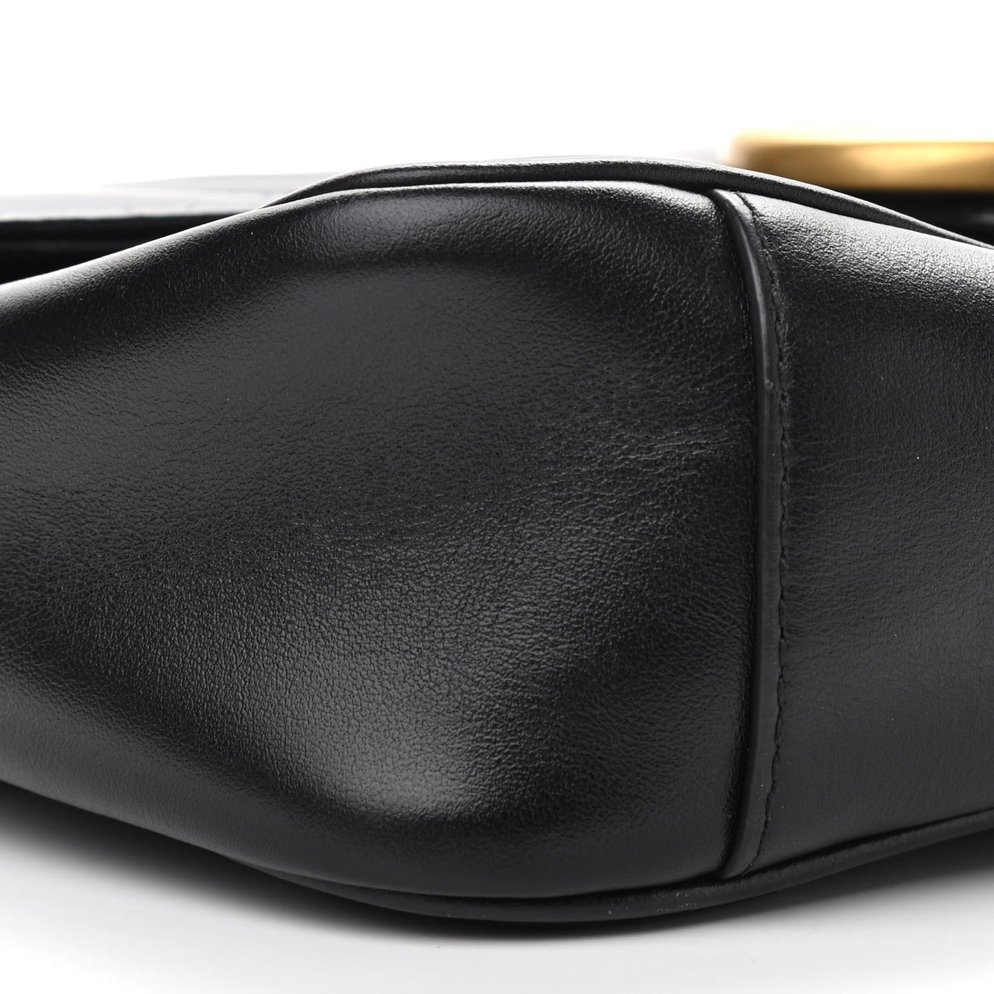 Calfskin Matelasse Small GG Marmont Shoulder Bag Black
