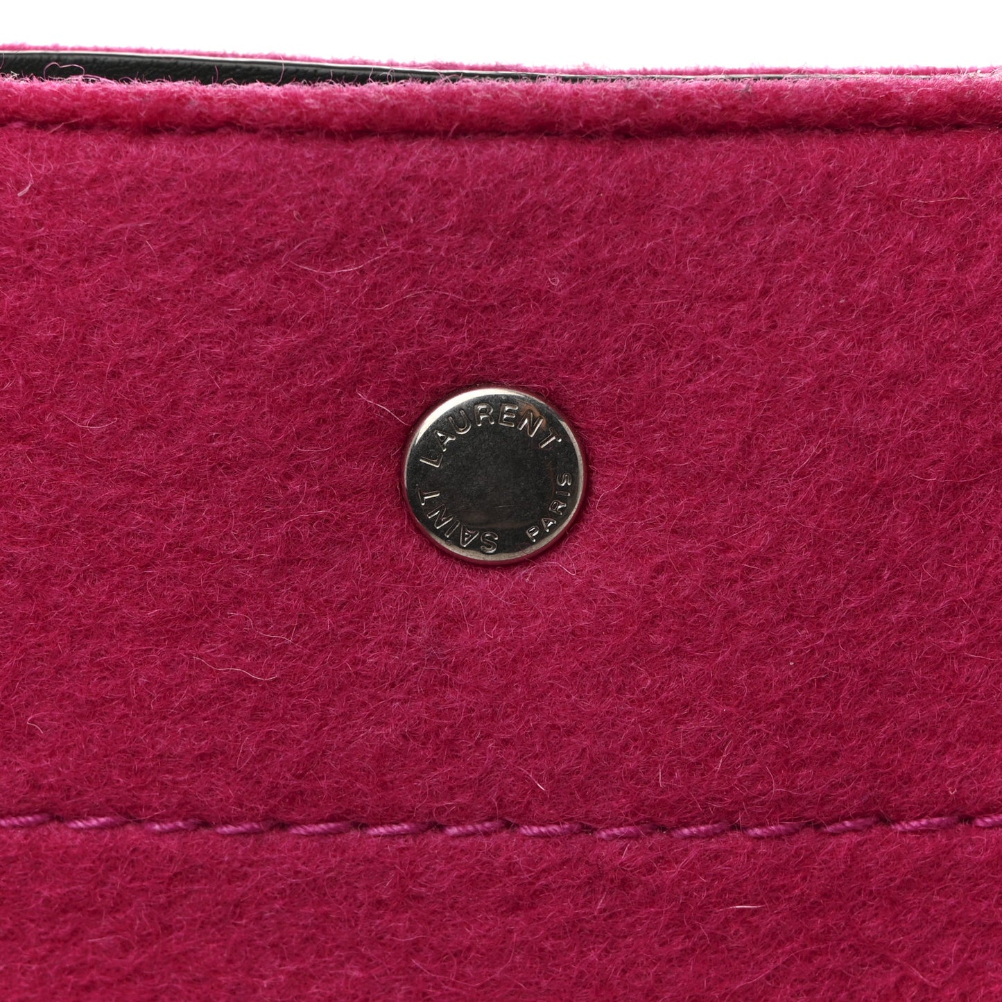Wool Rive Gauche Tote Fuchsia