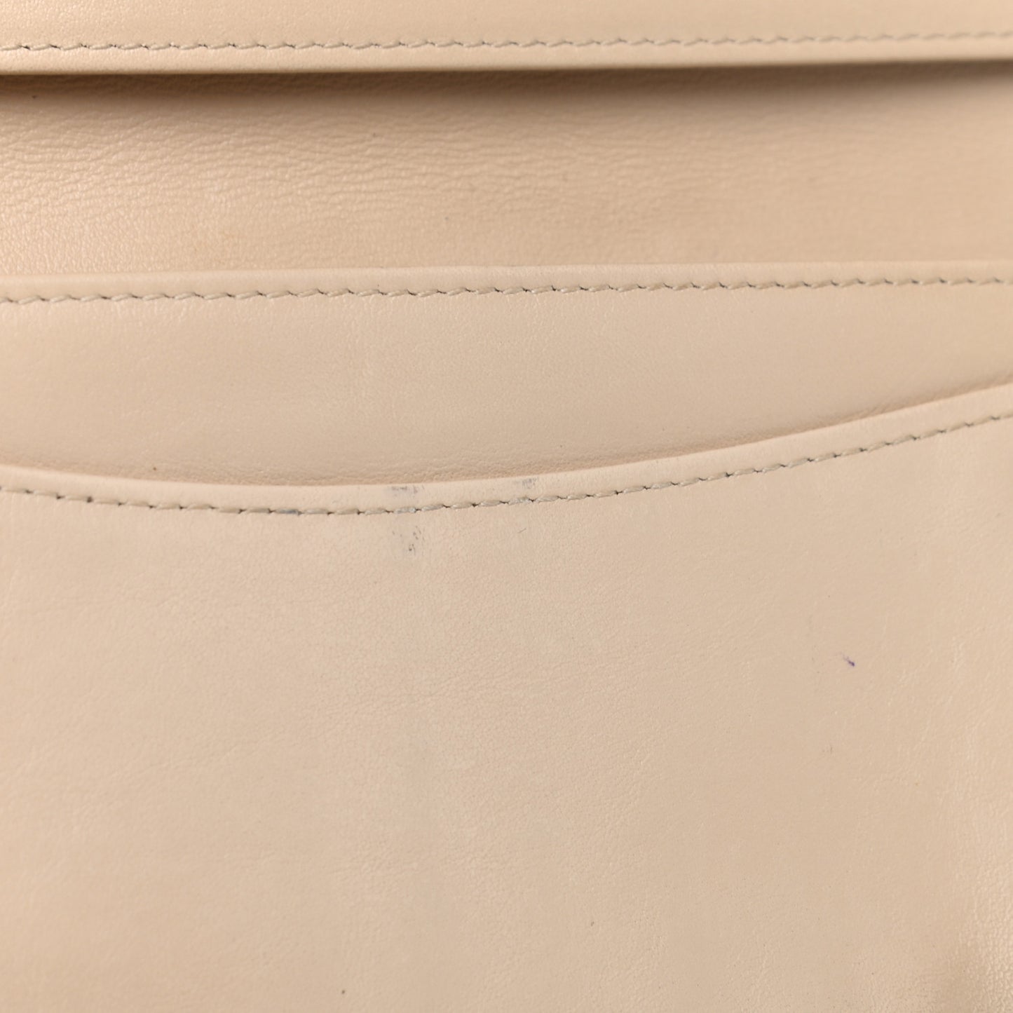 Caviar Quilted Yen Wallet Beige