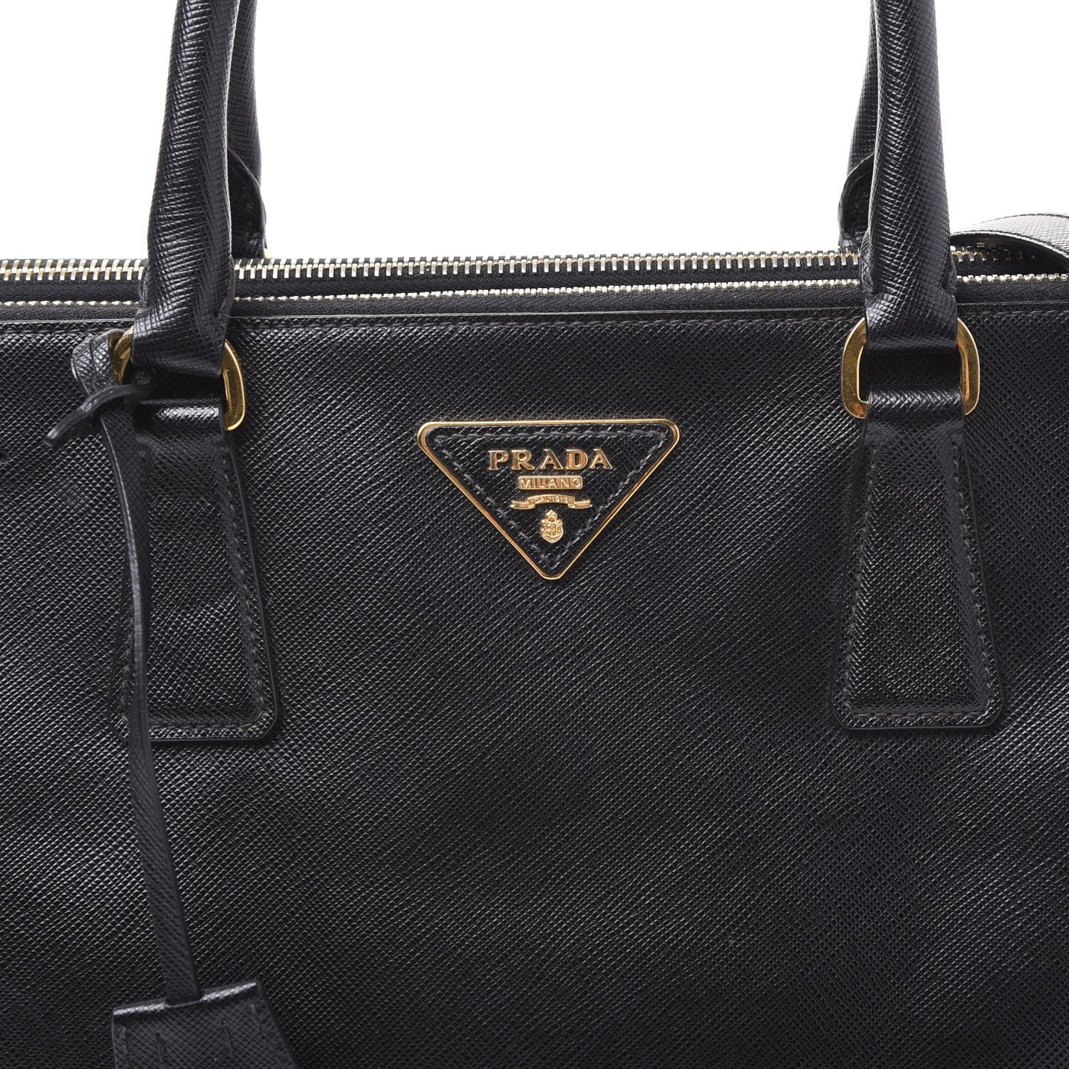 Prada Saffiano Medium Galleria Double Zip Tote Black 11 of 11