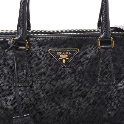 Prada Saffiano Medium Galleria Double Zip Tote Black 11 of 11