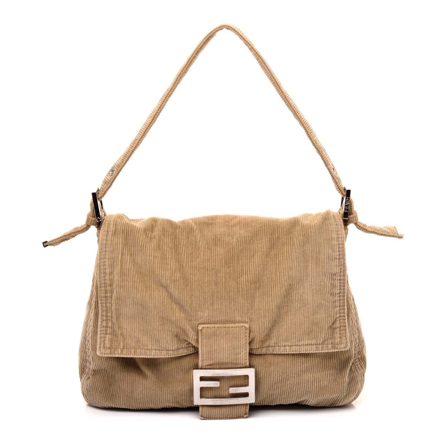 Fendi Corduroy Mama Baguette Beige 1 of 9