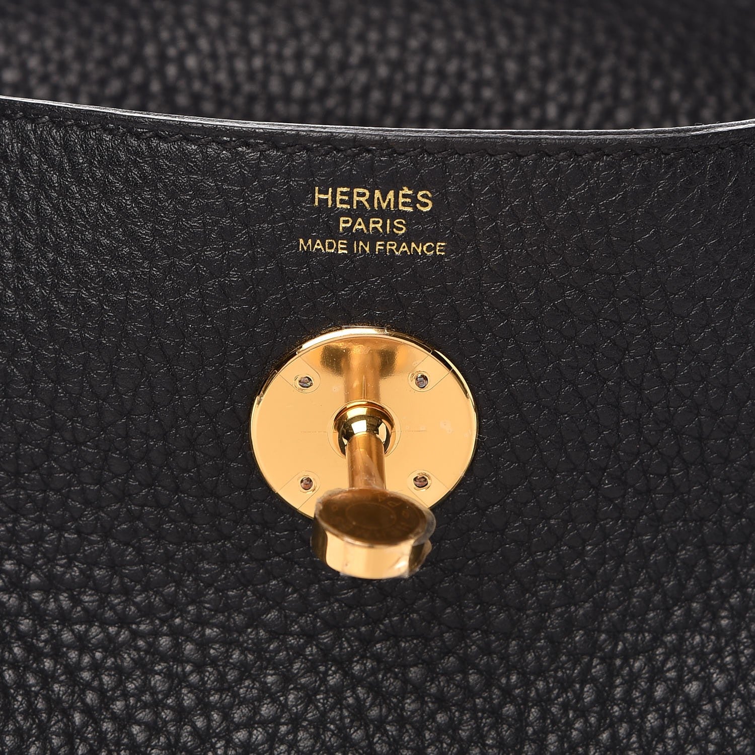 Hermes Taurillon Clemence Lindy 26 Black 6 of 8