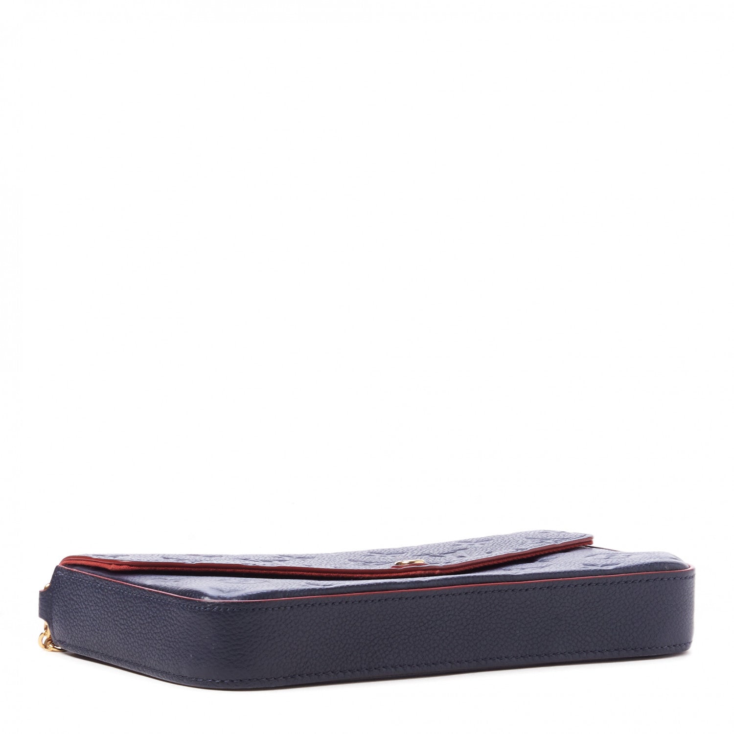 Louis Vuitton Empreinte Pochette Felicie Chain Wallet Marine Rouge 4 of 9