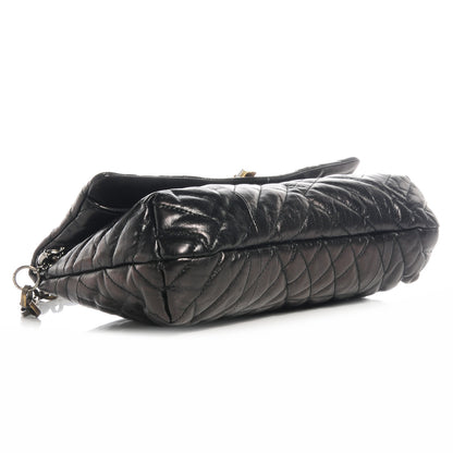 Lanvin Quilted Lambskin Happy Long Crossbody Black 4 of 6