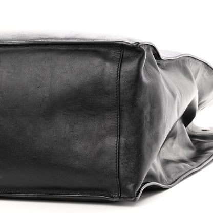 Saint Laurent Calfskin Rive Gauche North South Tote Black 9 of 12