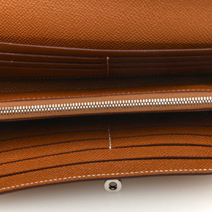 Hermes Epsom Kelly Longue Wallet Gold 5 of 6