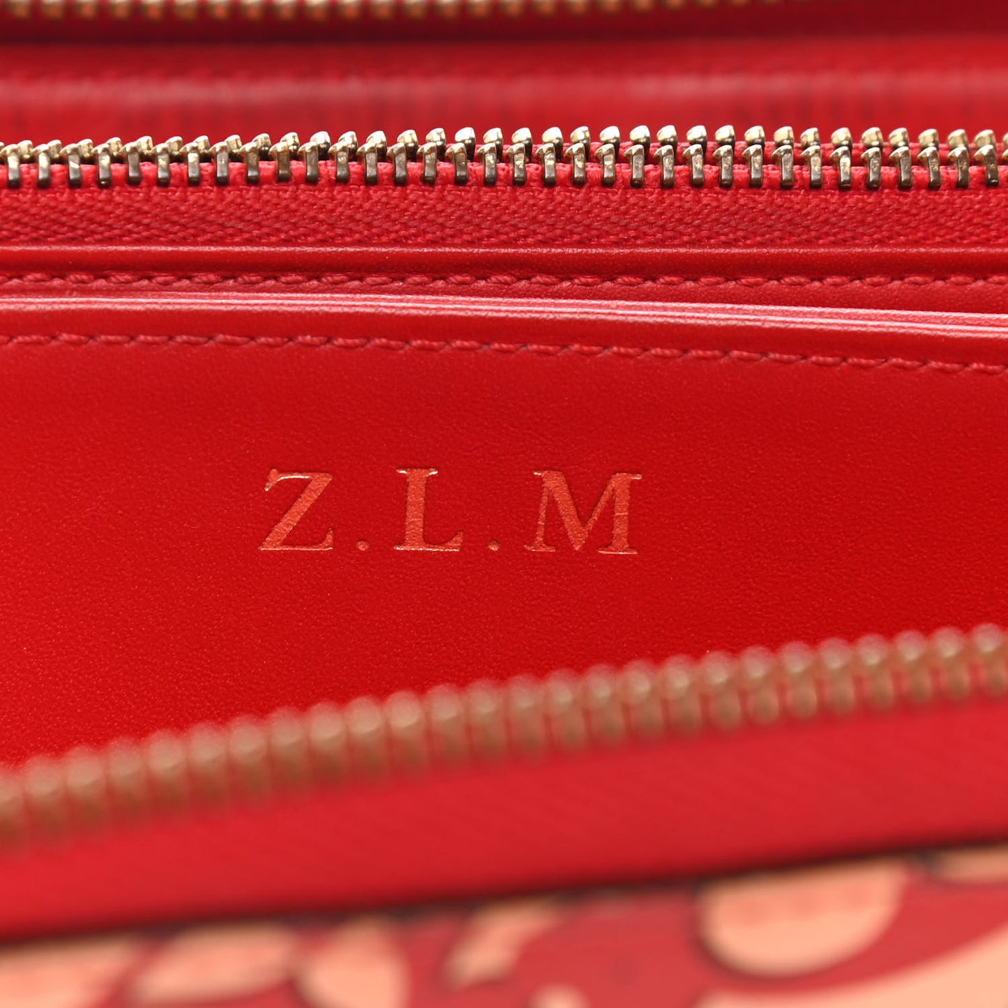 Patent Sweet Monogram Zippy Wallet Pomme D'Amour