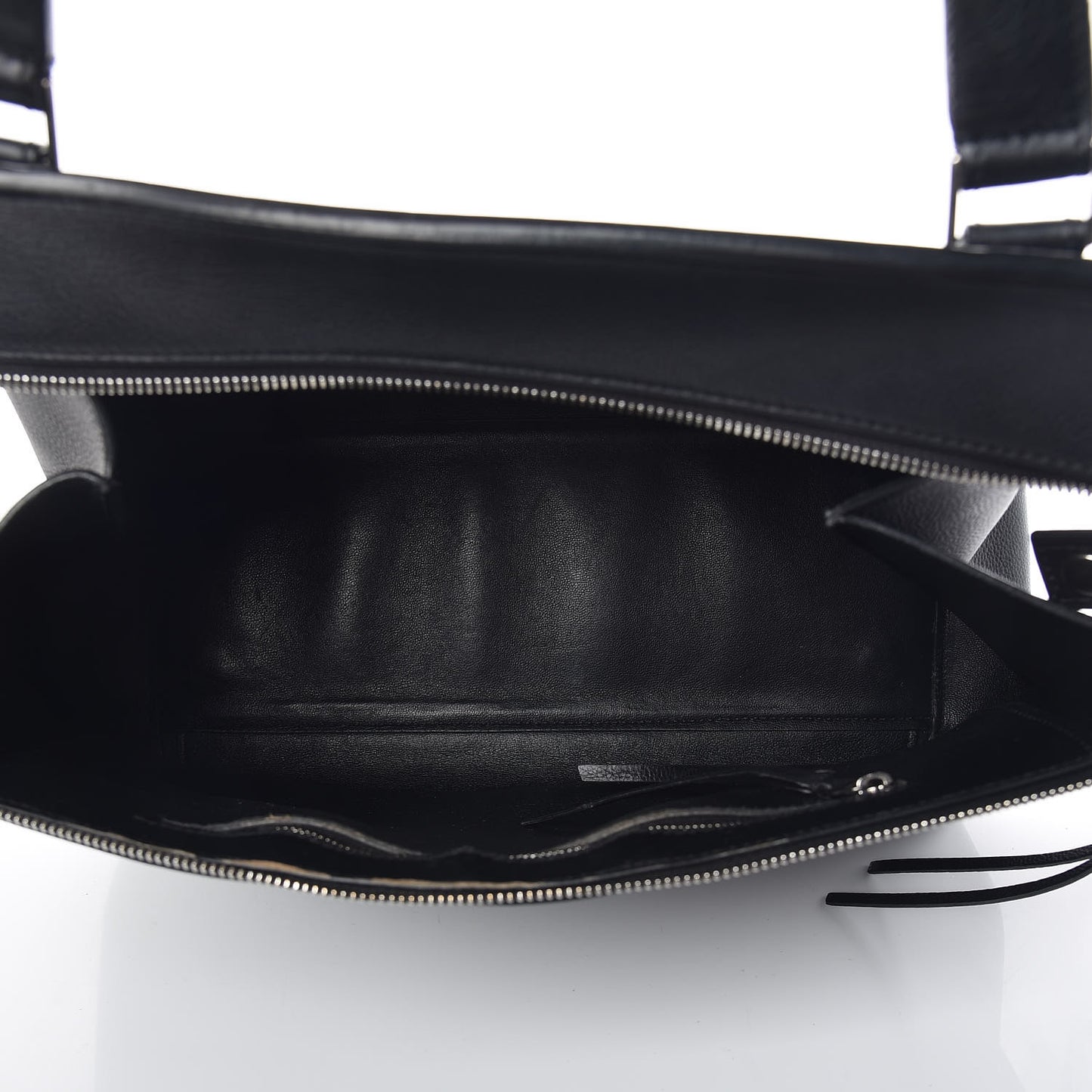 Grained Calfskin Medium Edge Shoulder Bag Black
