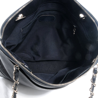 Chanel Caviar CC Shoulder Bag Navy Blue 6 of 8