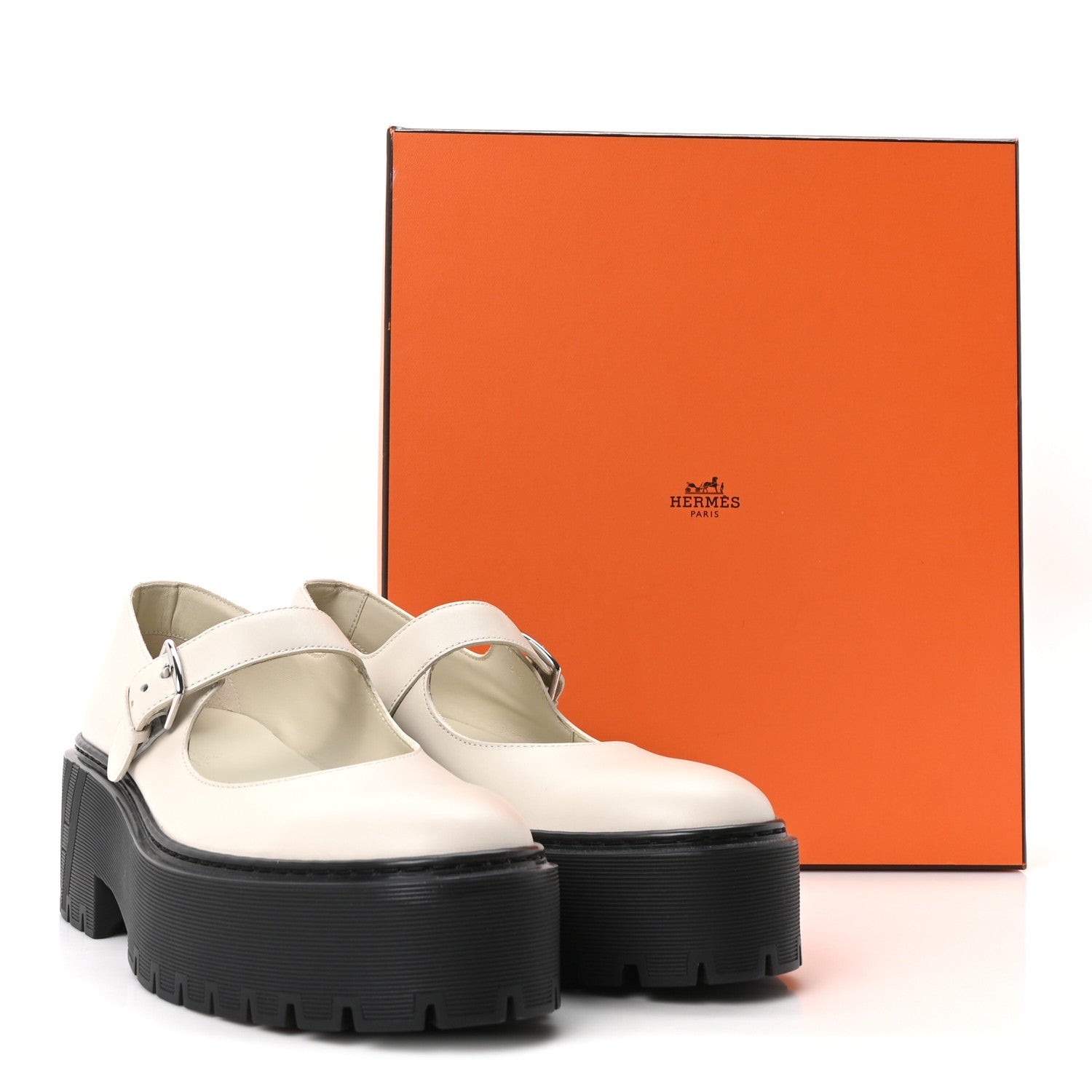 Hermes Calfskin Hoxton Oxford 38 Beige Glaise 10 of 10