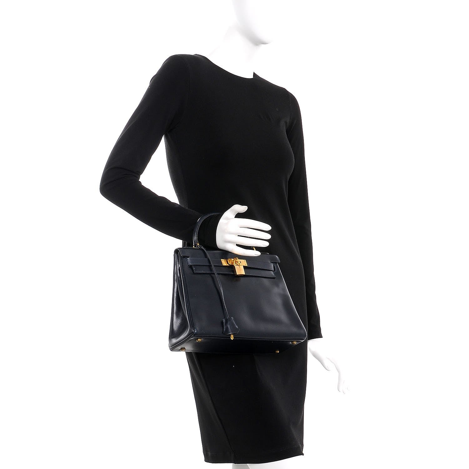 Hermes Box Kelly Retourne 28 Indigo 2 of 38