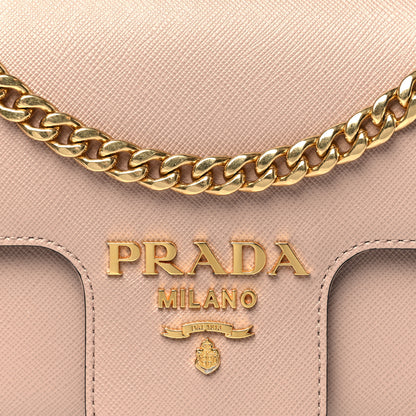 Prada Saffiano Flap Shoulder Bag Cipria 8 of 10