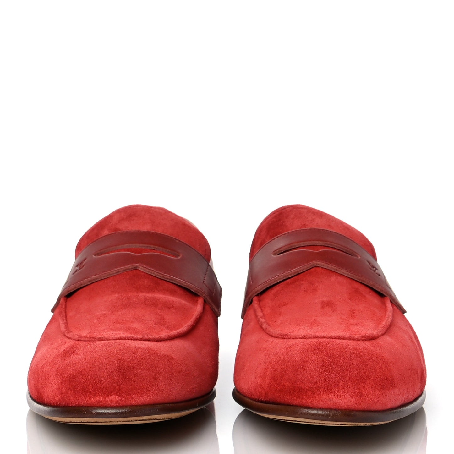 Suede Germain Loafer 8 Red