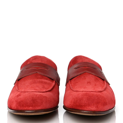 Louis Vuitton Suede Germain Loafer 8 Red 2 of 8