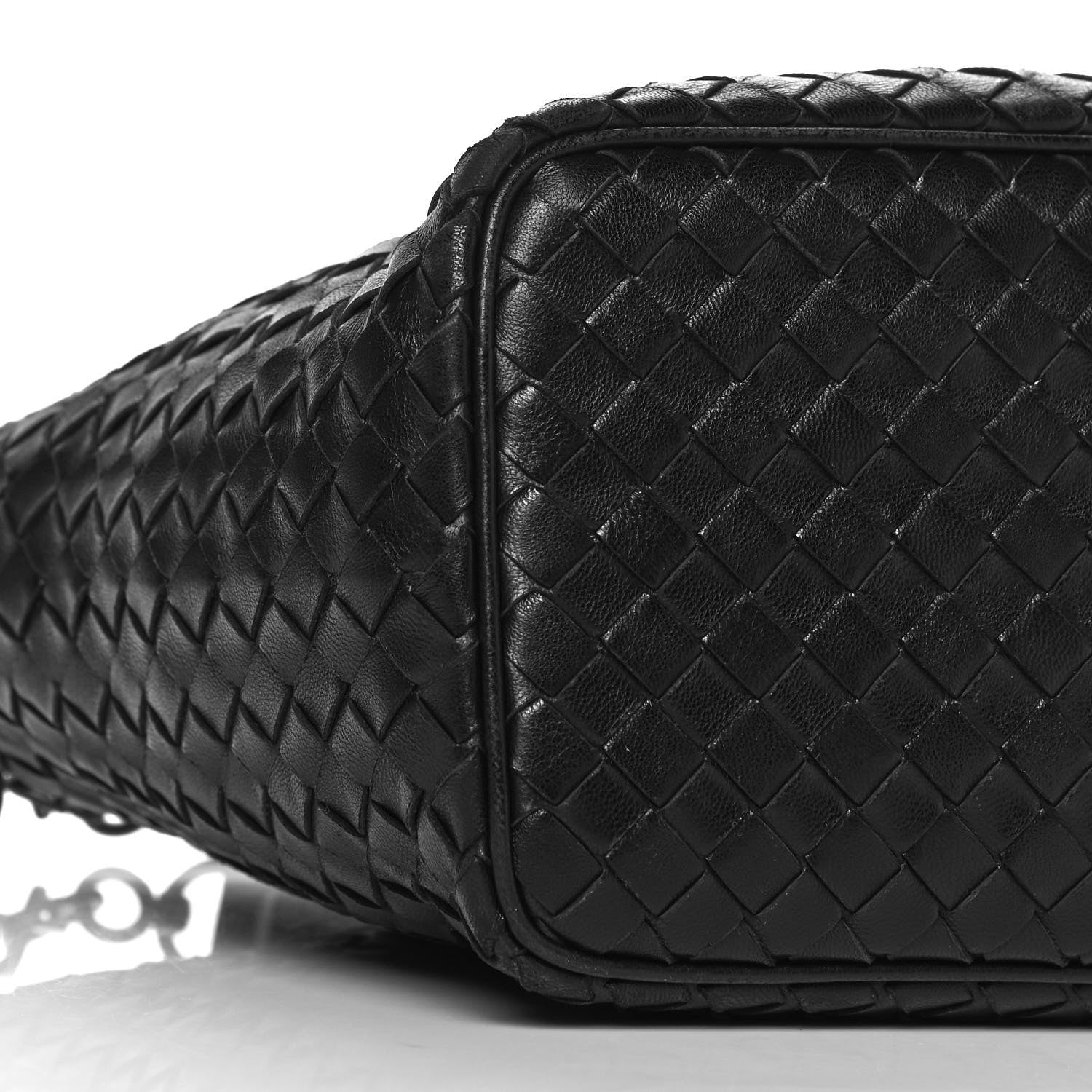 Bottega Veneta Nappa Intrecciato Small Shoulder Bag Black 8 of 9