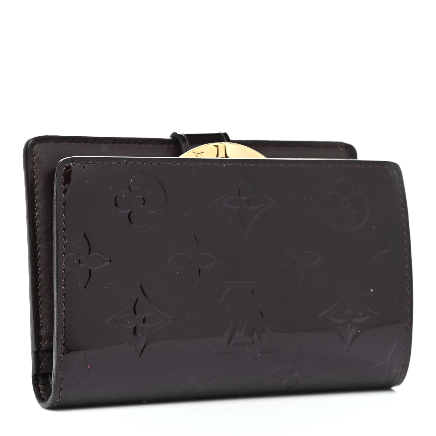 Louis Vuitton Vernis French Purse Wallet Amarante 3 of 8