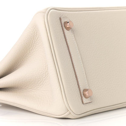 Hermes Togo Birkin 25 Craie 9 of 11