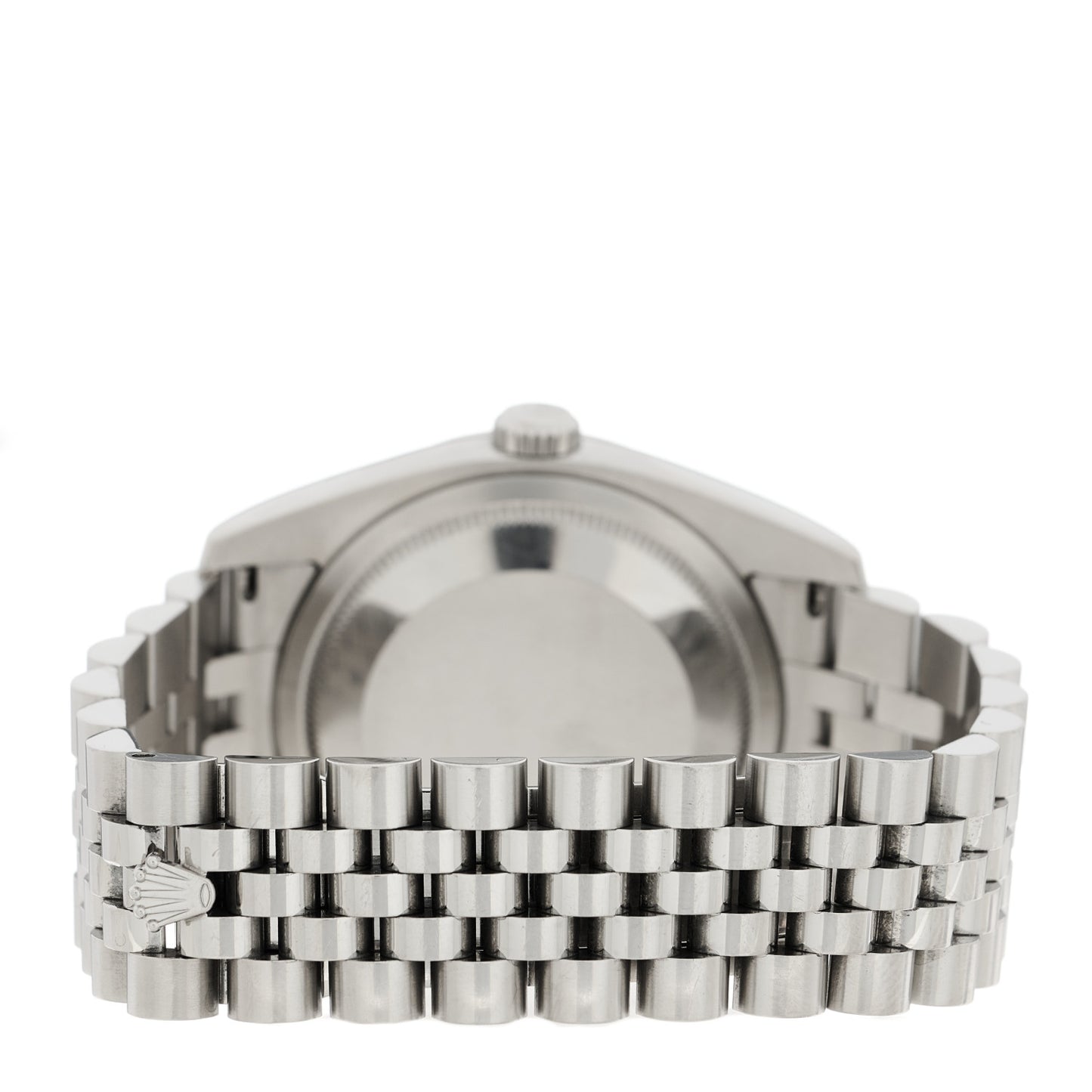 Stainless Steel 18K White Gold 36mm Oyster Perpetual Datejust Turn-O-Graph Watch Black 116264