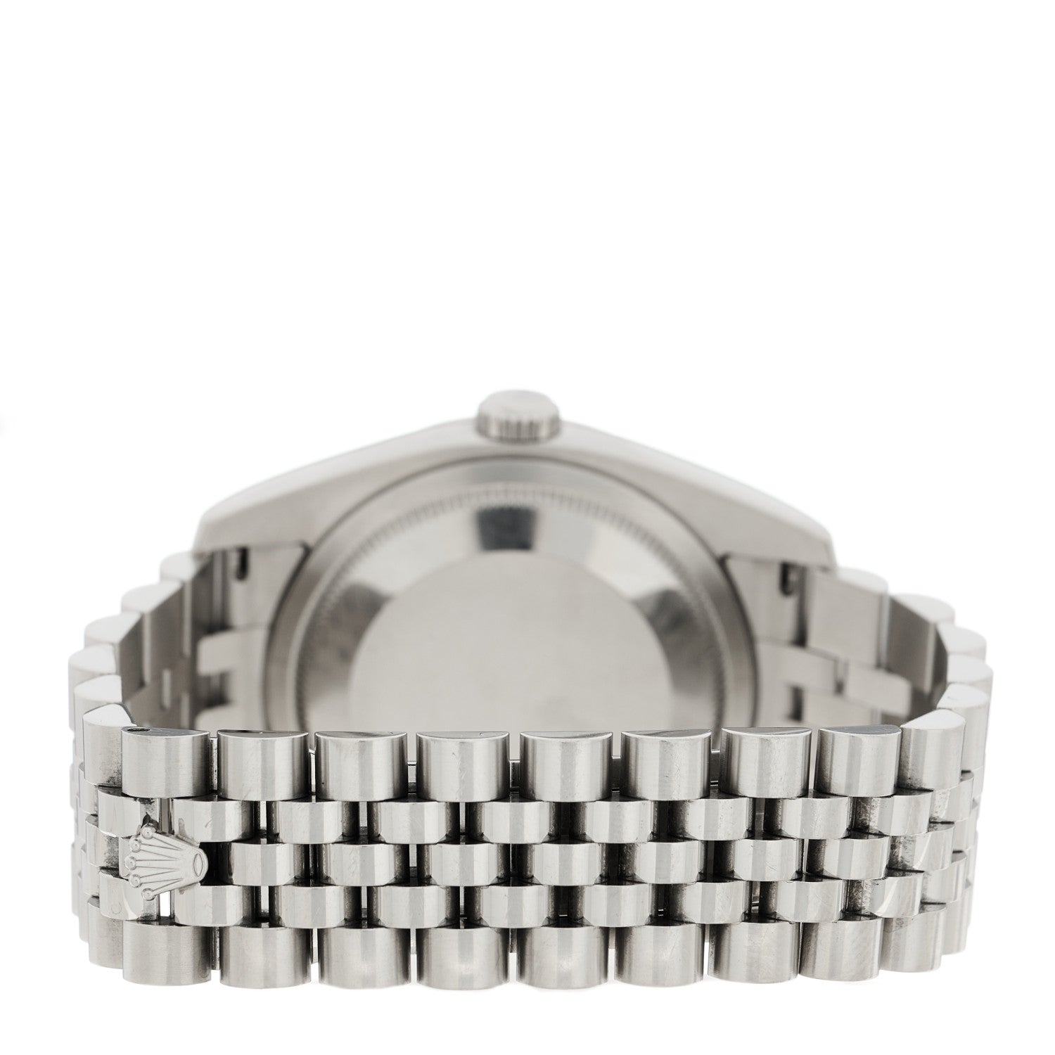 Rolex Stainless Steel 18K White Gold 36mm Oyster Perpetual Datejust Turn-O-Graph Watch Black 116264 3 of 4