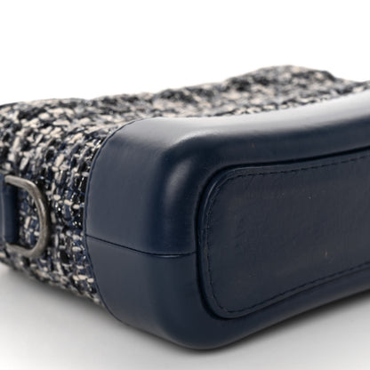 Chanel Tweed Calfskin Small Gabrielle Hobo Blue 9 of 10