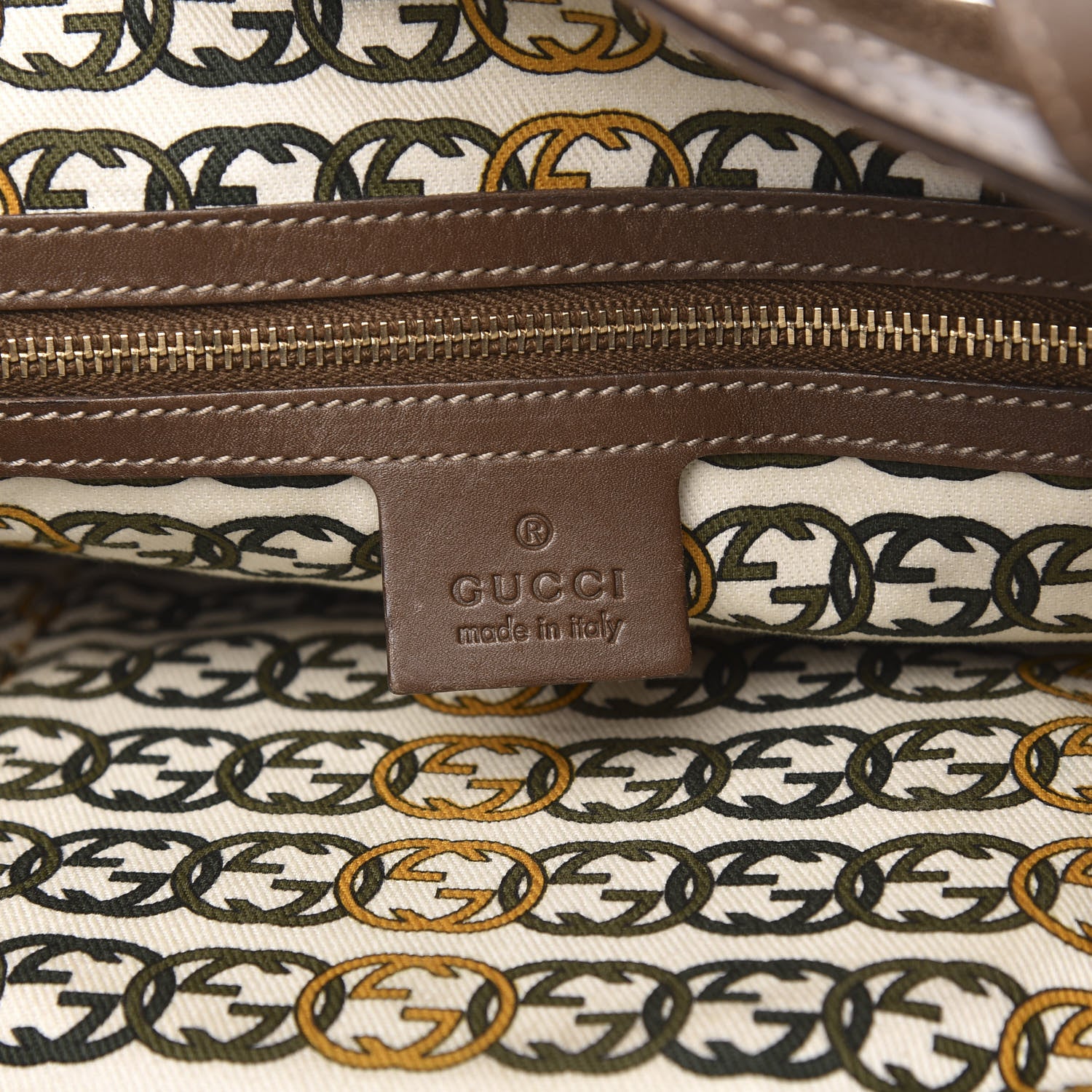 Gucci Suede Medium Britt Tote Brown 6 of 18