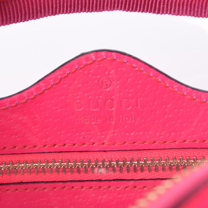 Gucci Vinyl Web Mini Ophidia Transparent Shoulder Bag Fluorescent Fuchsia 8 of 9