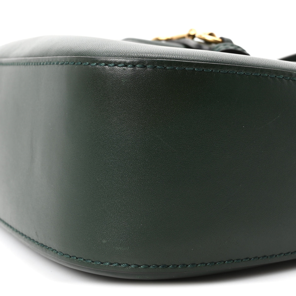 Calfskin Medium Lady Web Shoulder Bag Green