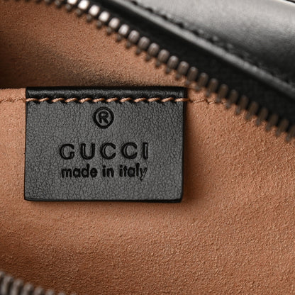 Gucci Calfskin Matelasse Small GG Marmont Chain Shoulder Bag Black 6 of 11