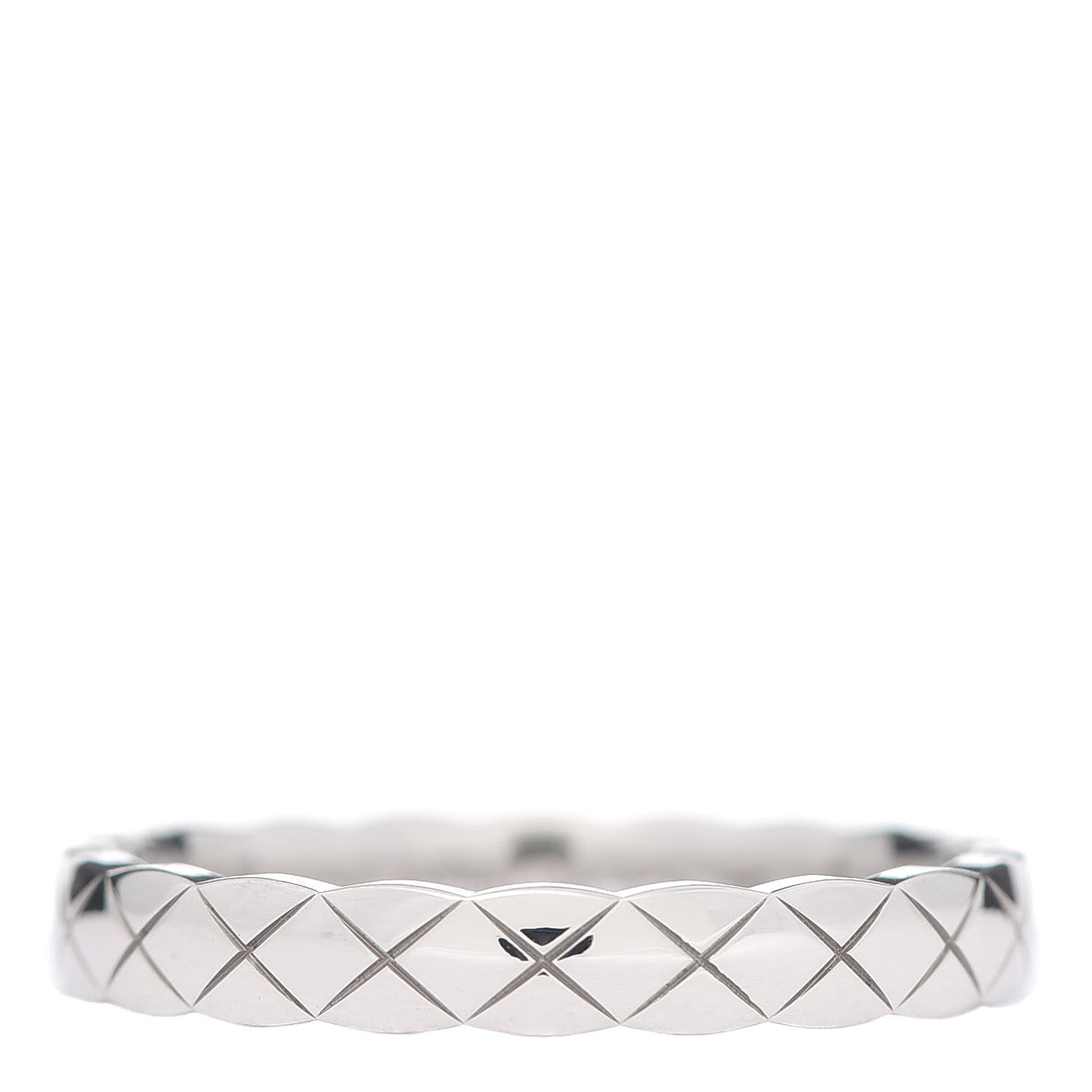18K White Gold Mini Coco Crush Ring 58 8.25